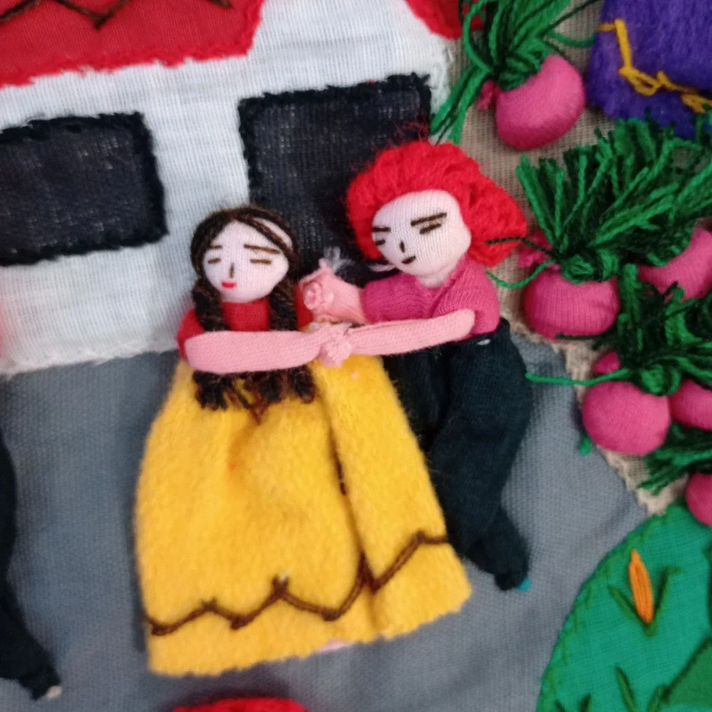 Peruvian Arpillera 3D Applique‎ Folk Art 19